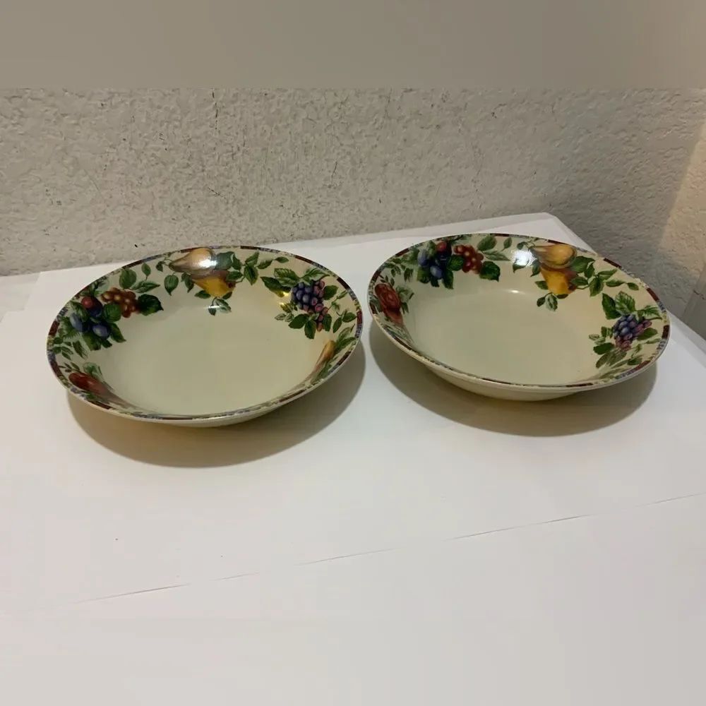 2 Sakura by Oneida Sonoma Excell Soup Coupe Cereal Bowls Fresh Fruit 8” G12